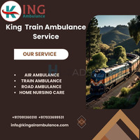 King Train Ambulance in Nagpur provides a life saving transport facility to your sick patient