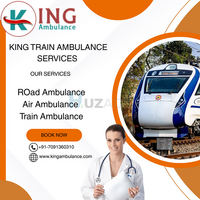 Book the cheapest and fastest King Train Ambulance service in Silchar for your patient
