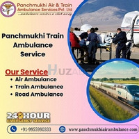 Book Reliable and Fast Panchmukhi Air and Train Ambulance Service in Bhopal with ICU Setup