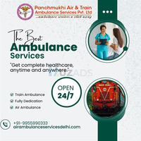Panchmukhi Low Cost Train Ambulance in Patna- trusted medical transport solution available 24/7