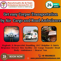 Panchmukhi provides confirmed Dead Body Transfer services via air cargo in Kolkata
