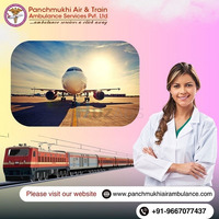 Book Panchmukhi Air and Train Ambulance Service in Bokaro with Advanced Ventilator Setup