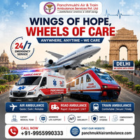 Panchmukhi ICU Air Ambulance in Delhi- Promising Safe Patient Relocation 24/7