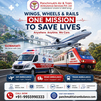 Panchmukhi ICU Air and Train Ambulance in Guwahati - ICU on Wheels and Wings