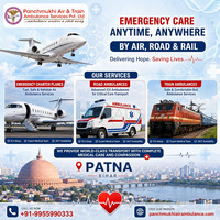 Panchmukhi Hi Tech Air Ambulance from Patna- Round-the-Clock Care is Offered Mid-way