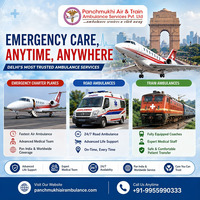 Panchmukhi ICU Air Ambulance in Delhi- Medical Support You Can Trust in Emergency