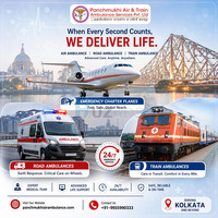 Panchmukhi High-Tech Air Ambulance with Medical Team from Kolkata