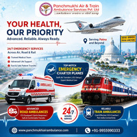 Call Panchmukhi Air and Train Ambulance in Patna for Fast and Safe Patient Transfer