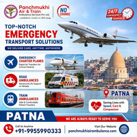 Get Panchmukhi Air Ambulance in Patna for Expert Medical Evacuation and Patient Transfer