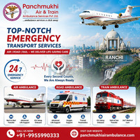 Get the Best Panchmukhi Air Ambulance Service in Ranchi, which offers Advanced Medical