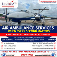 Tridev Air Ambulance Services in Patna - Fast and Reliable Air Ambulance Services