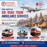 Panchmukhi Air Ambulance in Varanasi Provides a Safe and Secure Transfer Process