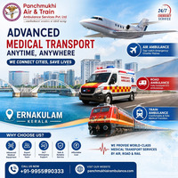 Panchmukhi Air Ambulance in Ernakulam Can Efficiently Transport Patients in the Critical Care
