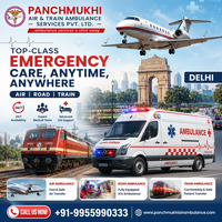 Panchmukhi Air Ambulance in Delhi | Reliable Emergency Medical Flight Services