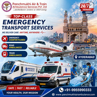 Hire Panchmukhi Air Ambulance Service for ICU Patient Transfer in Hyderabad
