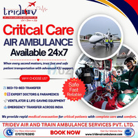 The Cost Of Tridev Air Ambulance Services In Delhi For Transfer