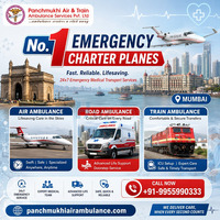 Panchmukhi Air Ambulance in Mumbai- ICU Transport Arranged with Medical Support