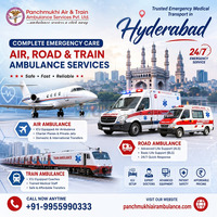 Get Reliable Patient Transfer Service through Panchmukhi Air Ambulance in Hyderabad