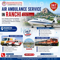 Get Panchmukhi Air Ambulance Service in Ranchi, Which Offers Urgent Patient Transfer