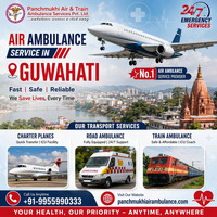 Panchmukhi Emergency Air Ambulance in Guwahati - Advanced Ambulance Care and Support