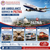Panchmukhi ICU Air Ambulance from Patna- Reliable Medical Mobility