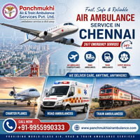 The Reliable Panchmukhi Air Ambulance in Chennai Provides Advanced Patient Transfer - 1