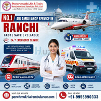 Panchmukhi Hi Tech Air Ambulance in Ranchi- Swift Medical Transfer without Trauma - 1