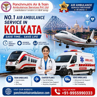 Panchmukhi Best Patient Shifting Air Ambulance in Kolkata- Life Saving Flights with Nationwide - 1