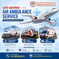 Panchmukhi Hi Tech Air Ambulance in Mumbai- Continuous Medical Support During Transit - 1