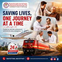 Panchmukhi Low Cost Train Ambulance in Ranchi- Efficient Patient Transfer Solutions 24X7 - 1