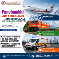 Panchmukhi Train Ambulance from Lucknow- budget friendly portions made available on time - 1