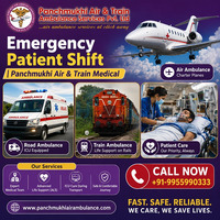 Panchmukhi ICU Air Ambulance in Mumbai - Rapid Medical Evacuation with caution