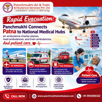 Panchmukhi Air Ambulance in Patna- Your Health, Our Priority