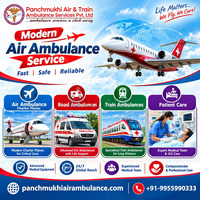 Panchmukhi Affordable Air Ambulance in Thiruvananthapuram- Hassle Free Long Distance transfers