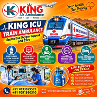 King Affordable Train Ambulance from Bhopal- high risk patients are shifted safely