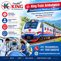 King Hi Tech Train Ambulance from Raipur- Quality care and safety provided