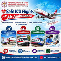 Panchmukhi ICU Air Ambulance from Mumbai- travel with minimal discomfort and chaos