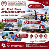 Panchmukhi ICU Air Ambulance in Delhi -hospital like environment for critical patients