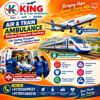 King Train Ambulance from Ranchi- suitable for patients with complexities