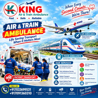 King Best Patient Shifting Ambulance in Kolkata- Hi tech amenities for patients