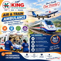 King Train Ambulance in Delhi- non rigorous medical transfer