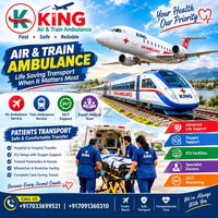 King Train Ambulance from Chennai- suitable for critical patients