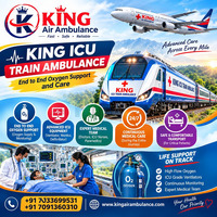 King ICU Train Ambulance in Kolkata- safer Transfer by Train