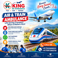 King Best Patient Shifting Ambulance in Raipur- coordinated medical transport