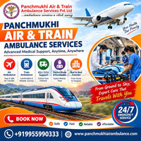 Panchmukhi Train Ambulance Cost from Guwahati- enables low cost train Transfers